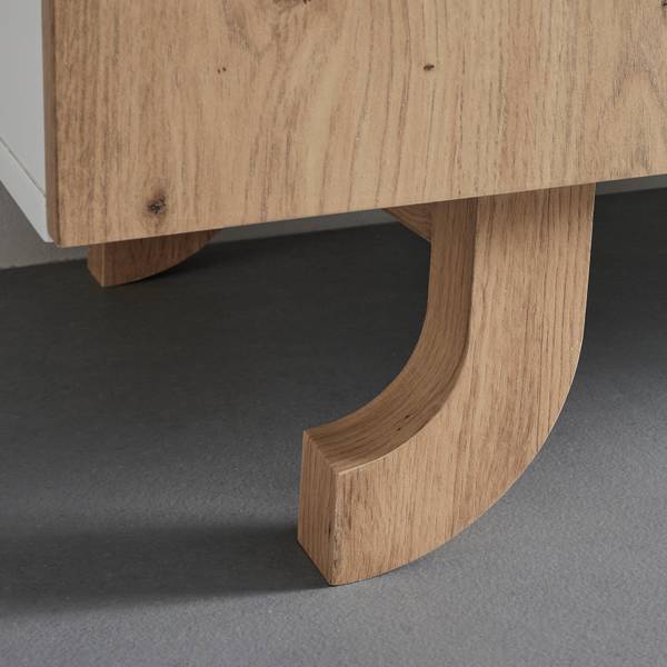 TV-Element VIRA Braun - Weiß - Holz teilmassiv - 172 x 50 x 43 cm