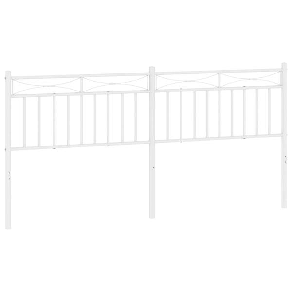 Kopfteil 3032644-2 Weiß - Stahl - 3 x 91 x 198 cm