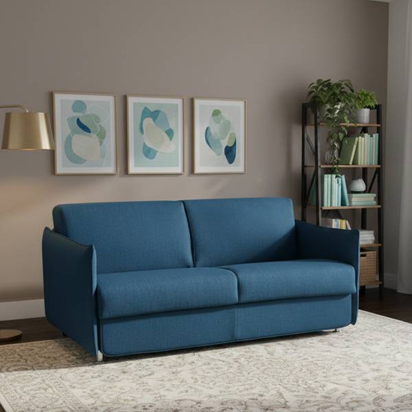 2-Sitzer Schlafsofa Trovo Blau