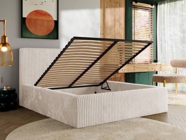 Polsterbett TILIANO CLASSIC Beige - Breite: 196 cm - Ohne Matratze