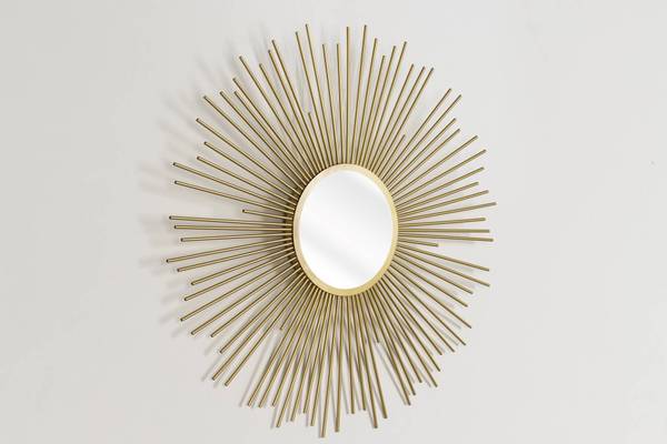 Wandspiegel Modern Tup Gold - Metall - 80 x 80 x 3 cm