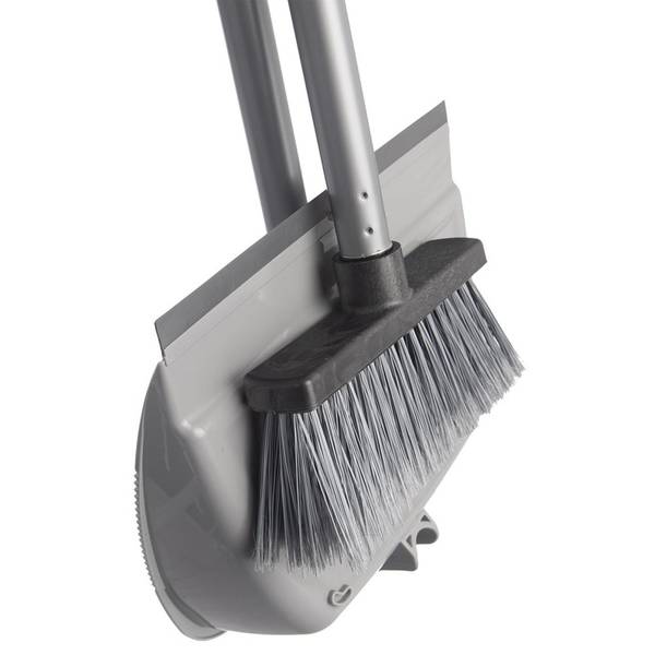 Besen und Kehrschaufel Set 711853 Grau - Kunststoff - 21 x 87 x 25 cm
