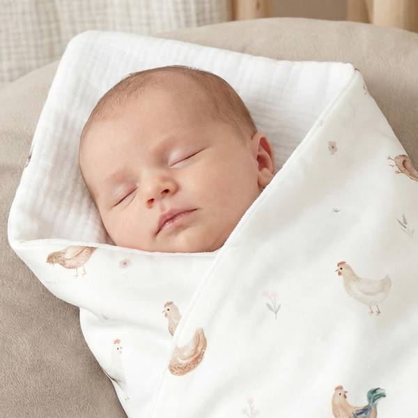 Decke Gallina Beige - Textil - 70 x 6 x 100 cm