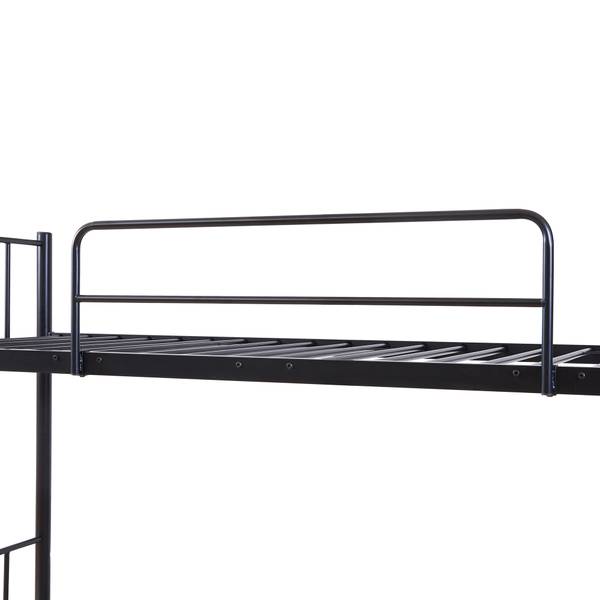 Etagenbett Berimma mit 2 Matratzen Schwarz - Stahl - 95 x 171 x 210 cm