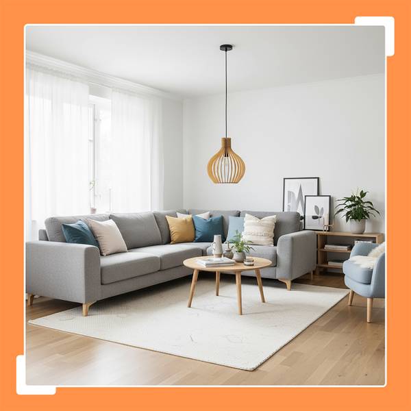 Hängelampe mit Holzlamellen Schwarz - Braun - Eisen - 35 x 35 x 35 cm