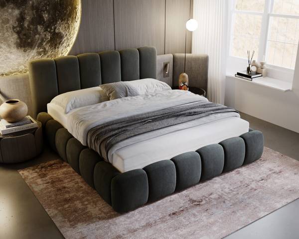 Polsterbett CLOUD Grau - Liegefläche Breite: 120 cm