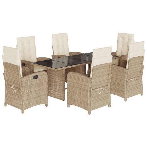 Salle à manger 3033379-1 (lot de 7) Beige - Crème