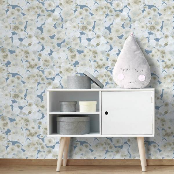Tapete 641122 Blau