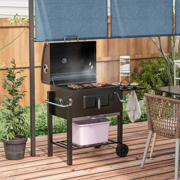 Roker 846-013V00GY zwart - metaal - 65 x 108 x 113 cm