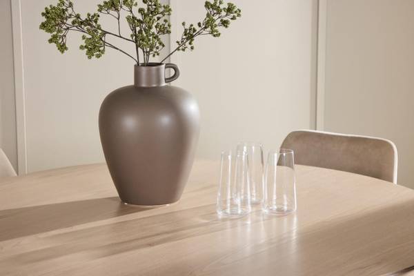 Essgruppe Flora 5-teilig Beige - Weiß - Polyester - Webstoff - 120 x 75 x 120 cm