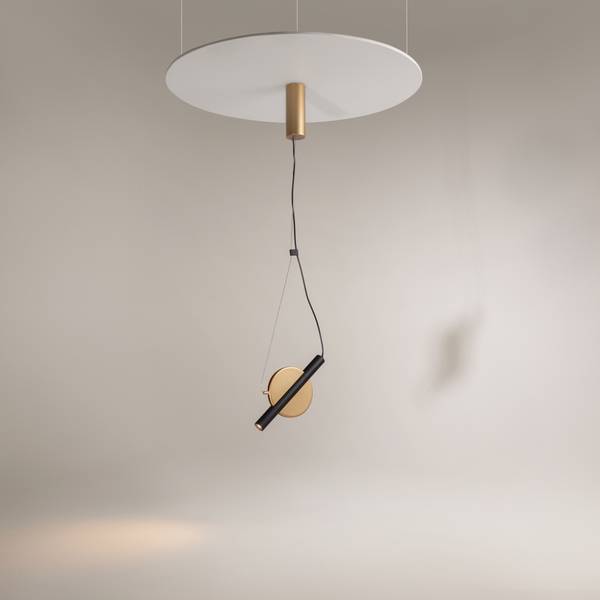Hängelampe Enigma Gold - Metall - 6 x 250 x 30 cm