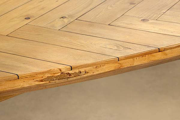 Esstisch WOOD SCULPTURE Braun - Massivholz - 240 x 75 x 110 cm