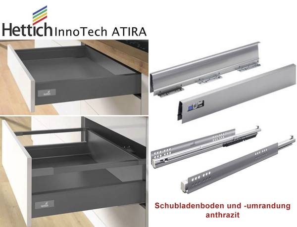 Schubladenunterschrank SALO D2 60 Grau - Grün