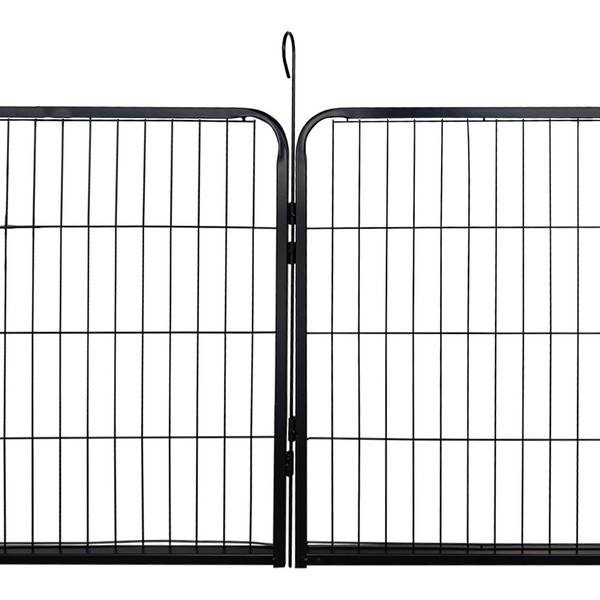 Welpenauslauf BARKI Grün - Metall - Kunststoff - 1 x 1 x 1 cm