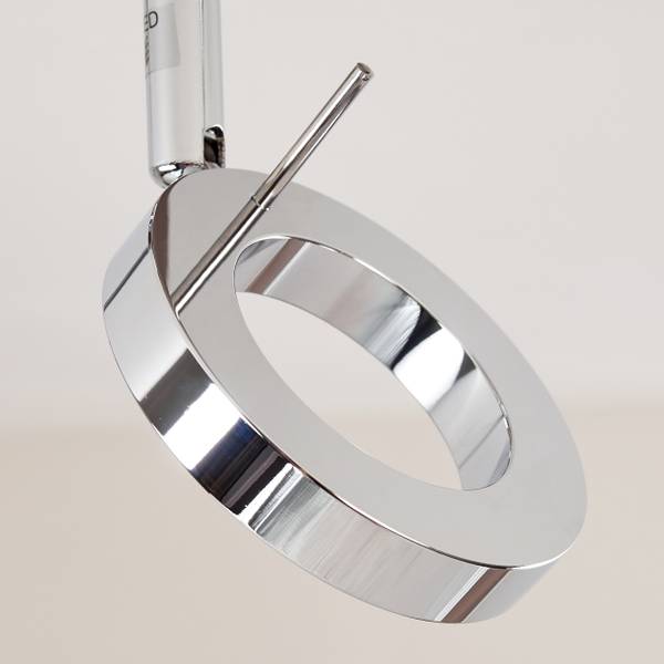 Deckenleuchte Sasso Silber - Metall - 12 x 11 x 50 cm