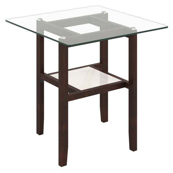 Salontafel TH32947NZNL bruin - glas - 61 x 63 x 61 cm