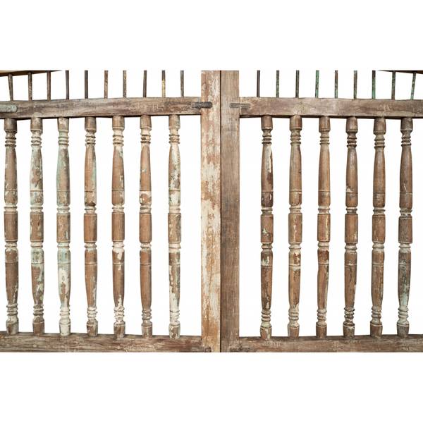 Gartentor DORF Braun - Massivholz - 15 x 204 x 227 cm