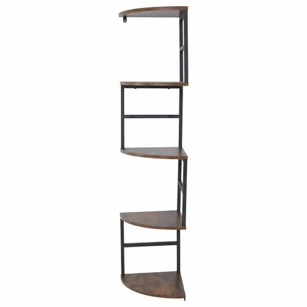 Hoekrek O99 bruin - ijzer - 30 x 128 x 30 cm