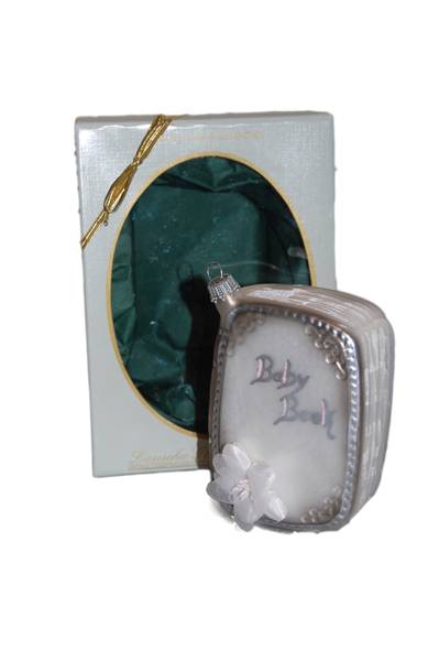 Baby-Buch, Weihnachtsornament 1-tlg. Glas - 4 x 10 x 7 cm