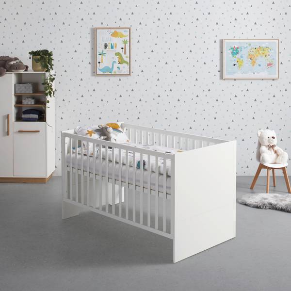 Gitterbett LUNA WHITE Weiß - Holzwerkstoff - 140 x 1 x 70 cm
