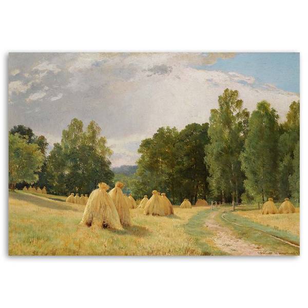Wandbild heuhaufen – i. i. schischkin 100 x 70 cm