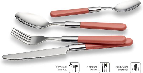 Besteck Set BISTRO EW-BT-1810 Pink - Edelstahl 18/0