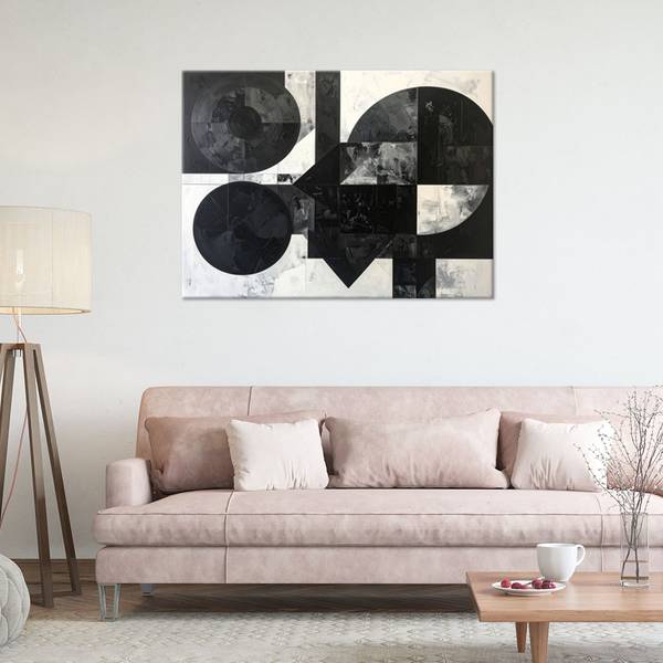 Wandbild Kreise 100 x 70 cm