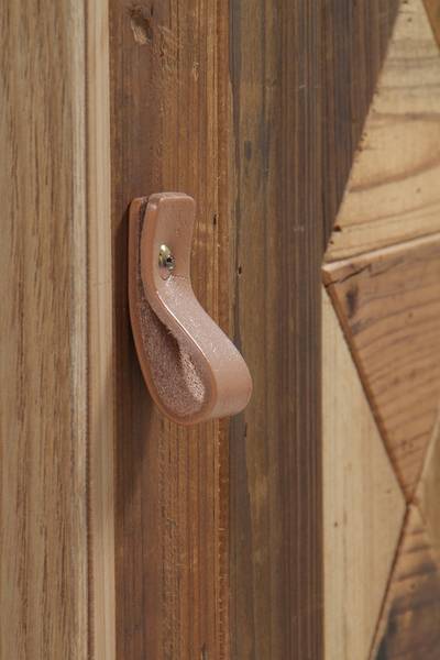 Nachttisch 10434 Braun - Holz teilmassiv - 35 x 85 x 49 cm