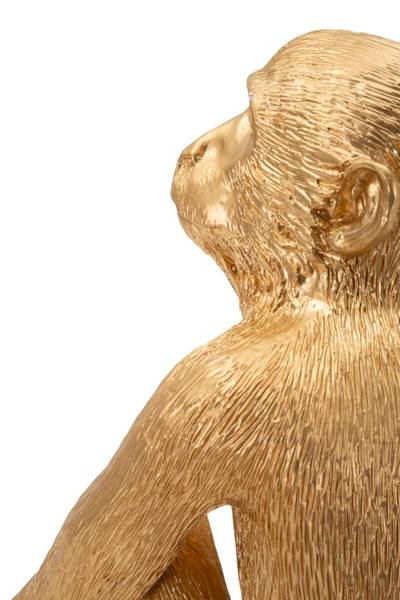 Tafellamp Monkey Seduta O goud - hars - 33 x 32 x 33 cm
