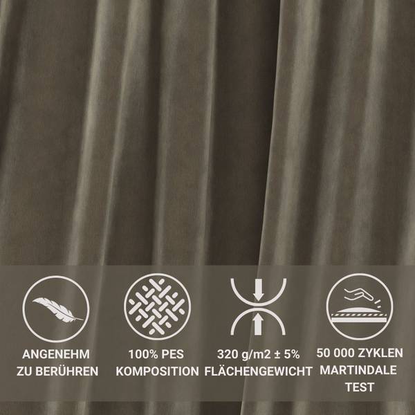 Boxspringbett Aurelia Taupe - Liegefläche Breite: 160 cm