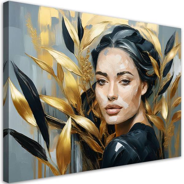 Wandbild glamour-frau 90 x 60 cm