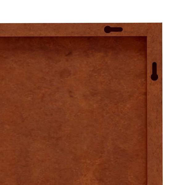 Garten Wanddekoration 824496 Braun - Stahl - 55 x 1 x 105 cm