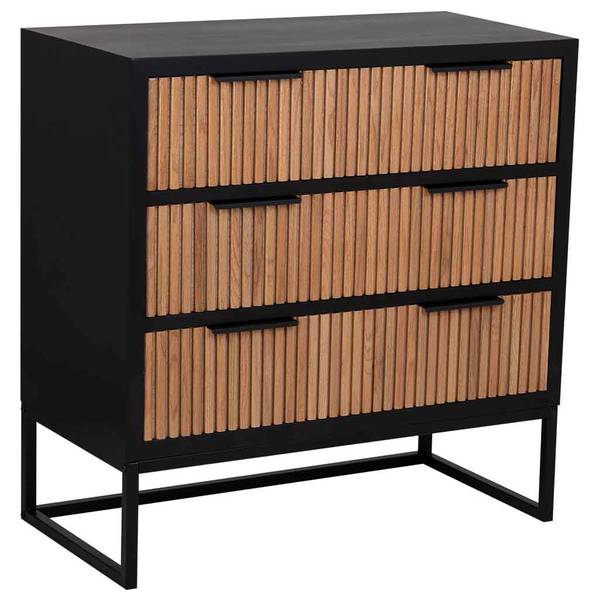 Kommode Saori Braun - Massivholz - 80 x 81 x 39 cm