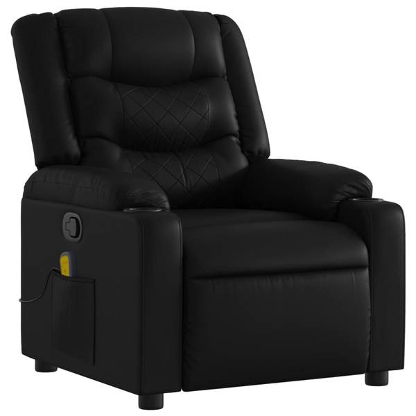 Massagesessel 3032758 Schwarz - Mischgewebe - 77 x 99 x 93 cm
