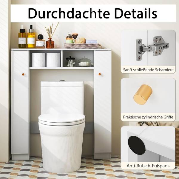 Toilettenschrank NM9004 Weiß