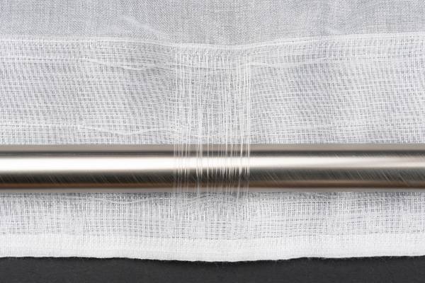 Schlaufengardine Breeze Weiß - Höhe: 245 cm