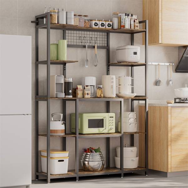 Standregal Küchregal Blumenregal XXL Braun - Eisen - 120 x 170 x 30 cm