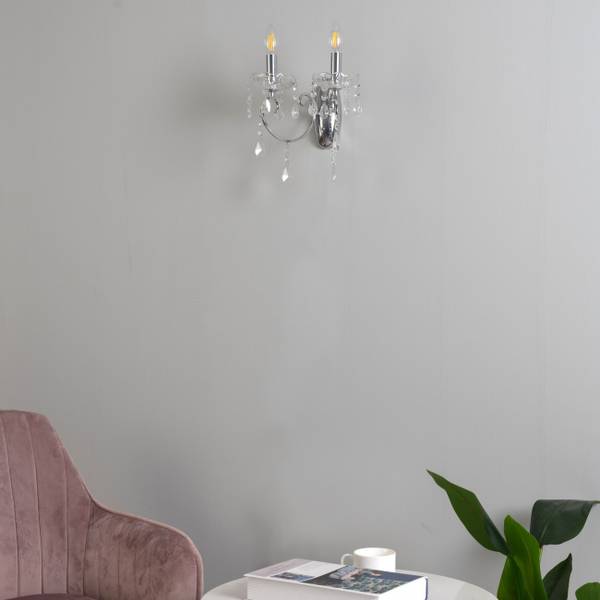Wandleuchte Pavia Silber
