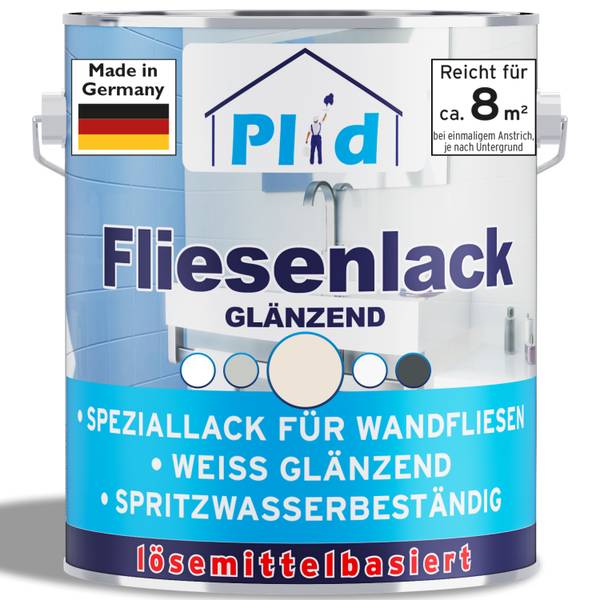 Fliesenlack P_800008 Weiß - Harz - 17 x 17 x 17 cm