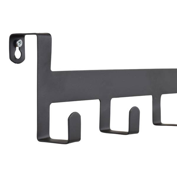 Garderobe Colina Schwarz - Metall - 44 x 10 x 4 cm