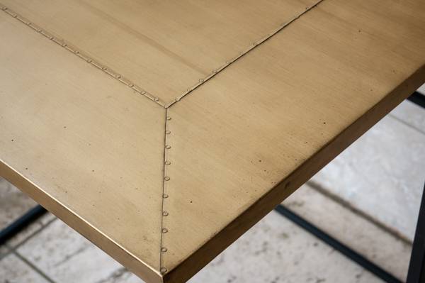 Schreibtisch Boston Schwarz - Metall - 60 x 190 x 80 cm
