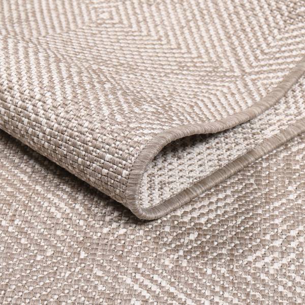 Outdoor-Teppich DuoRug Beige - 120 x 120 cm