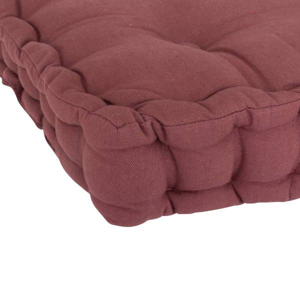 Bodenkissen ANJALI Violett - Textil - 40 x 8 x 40 cm