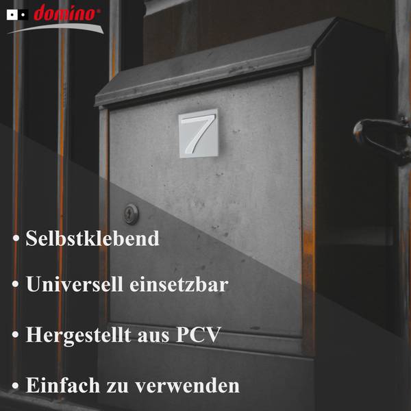 Hausnummer ZNAL Silber - Kunststoff - 40 x 47 x 1 cm