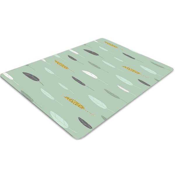 Stuhlunterlage Herbst Grün - Textil - 100 x 70 x 1 cm