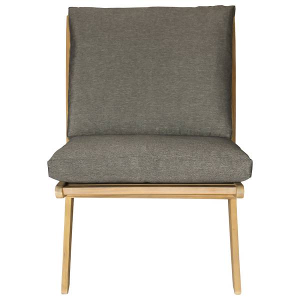 Sessel FARO Grau - Massivholz - 60 x 72 x 81 cm