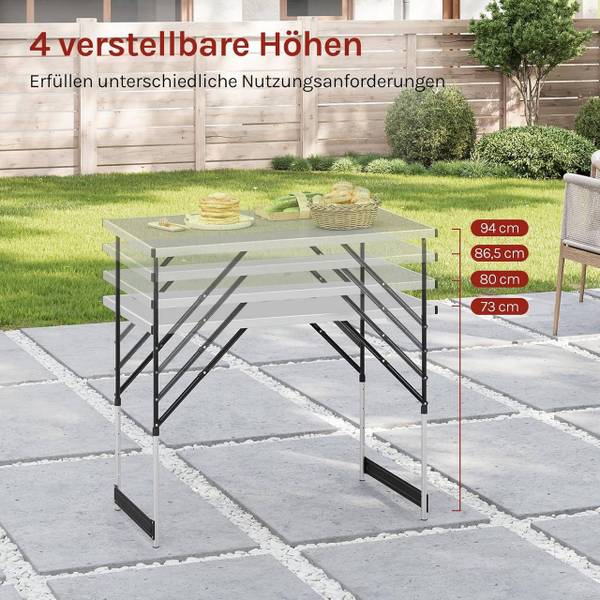 Gartentisch Olena Grau