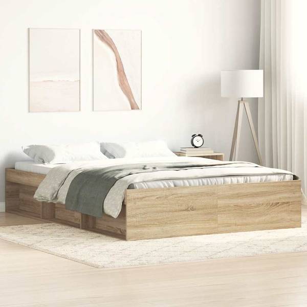 Bettgestell 3032290 Raucheiche Dekor - Breite: 143 cm