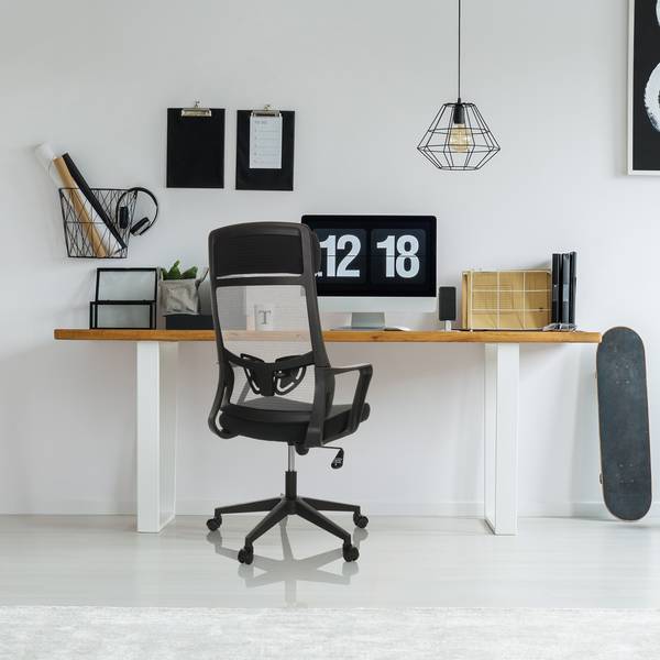 Bürostuhl NEKEO Schwarz - Polyester - 69 x 132 x 69 cm