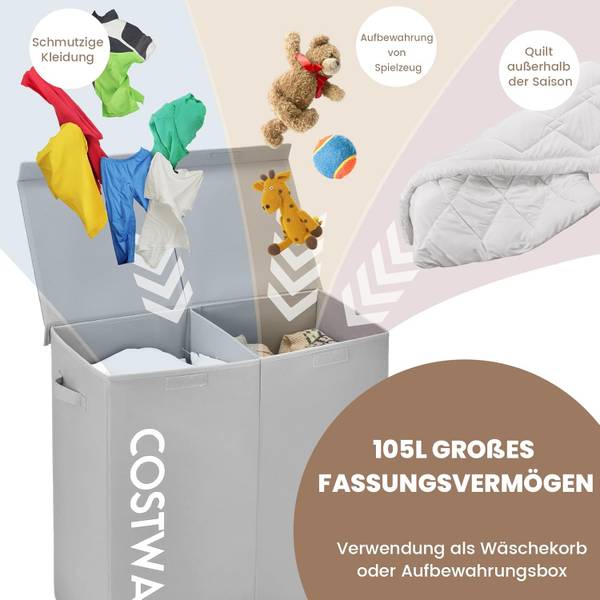 Wasmand VH32909 grijs